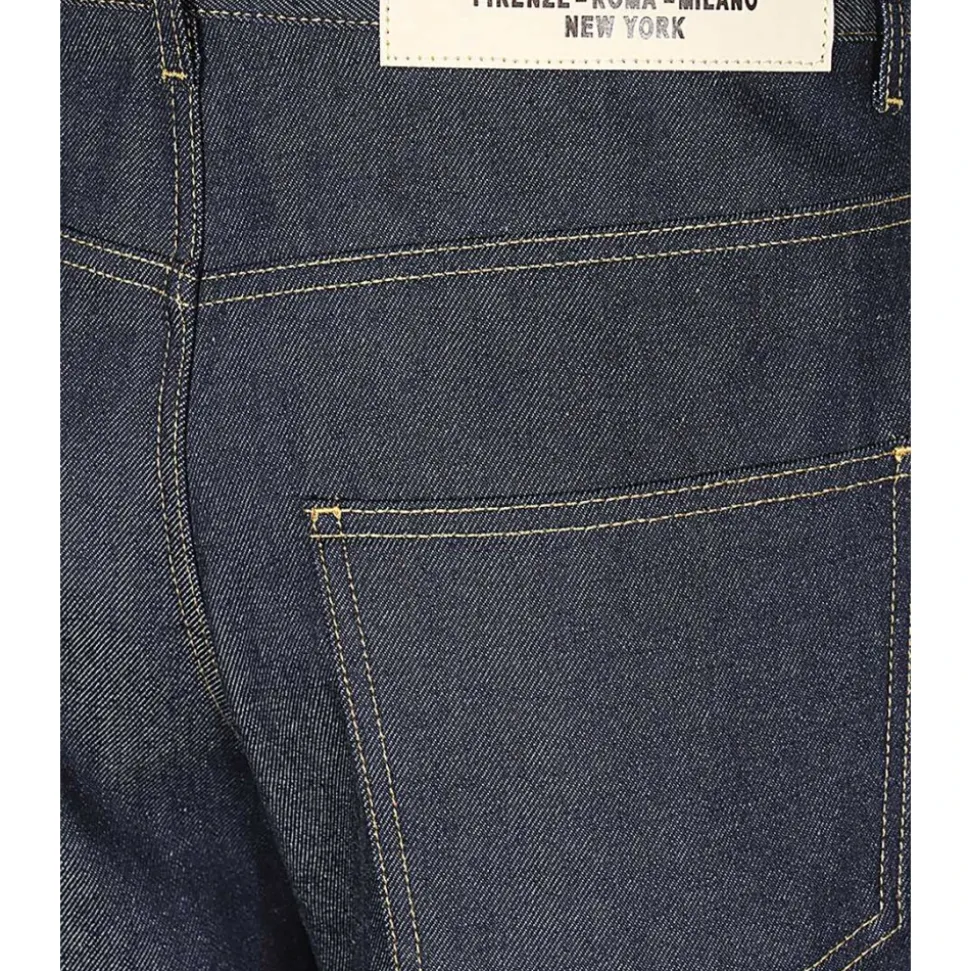 Klassiske denimjeans med kontrastsømmer