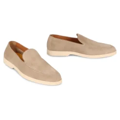 Klassiske Semskede Loafers med Rund Tå