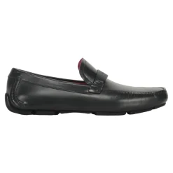 Klassiske skinnloafers med logodetalj