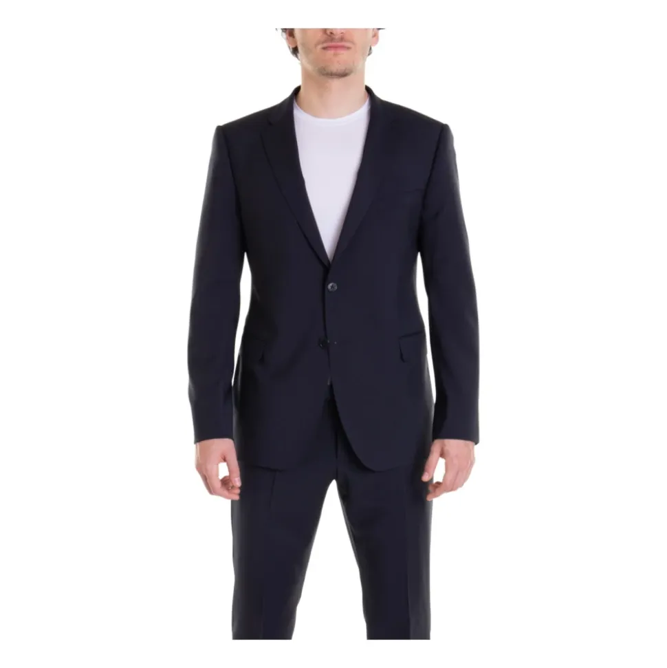 Klassisk Marineblå Ull Dress