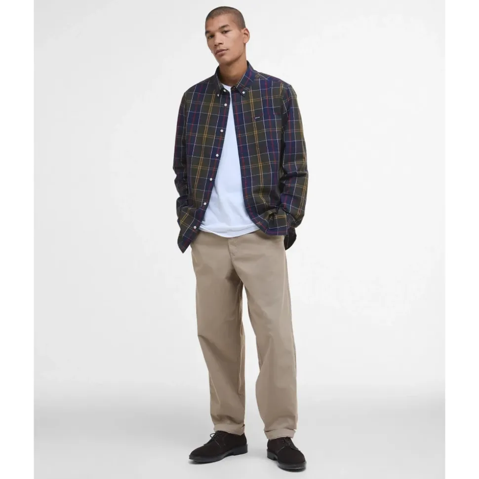 Klassisk Tartan Langarmet Skjorte
