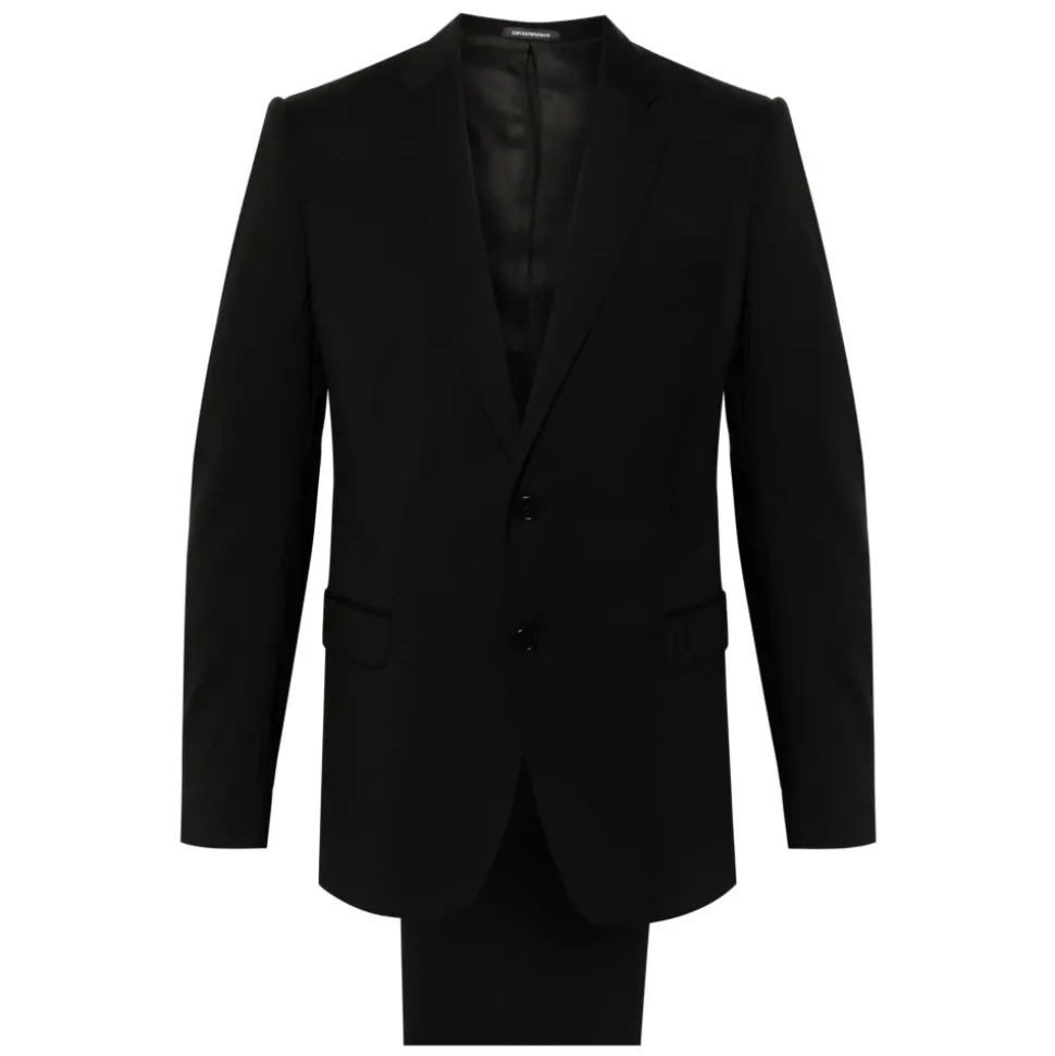 Klassisk ull dress med 2 knapper