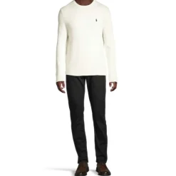 Krem Langarmet Pullover Genser