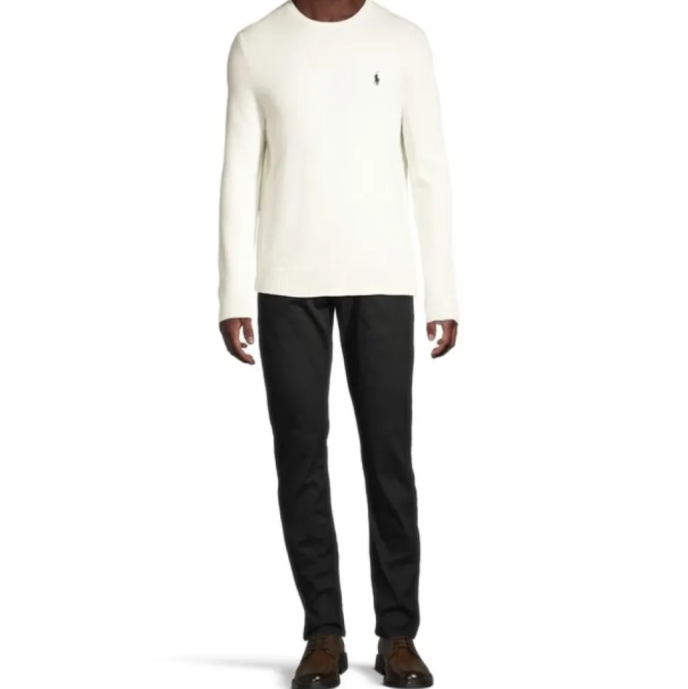 Krem Langarmet Pullover Genser