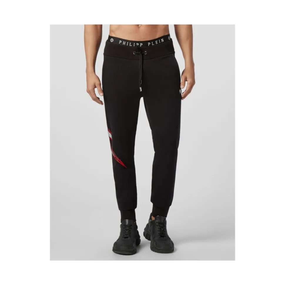 Krystall Logo Joggebukse Svart