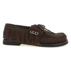 Loafer Ruffle Suede Båtsko