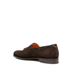 Loafers med firkanttå og dusker