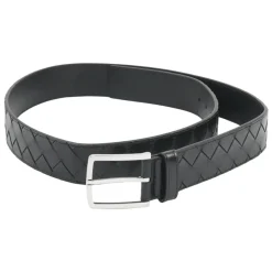 Lærbelte med Intrecciato-motiv