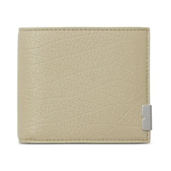 Lær Bifold Lommebok med Logo Plaque