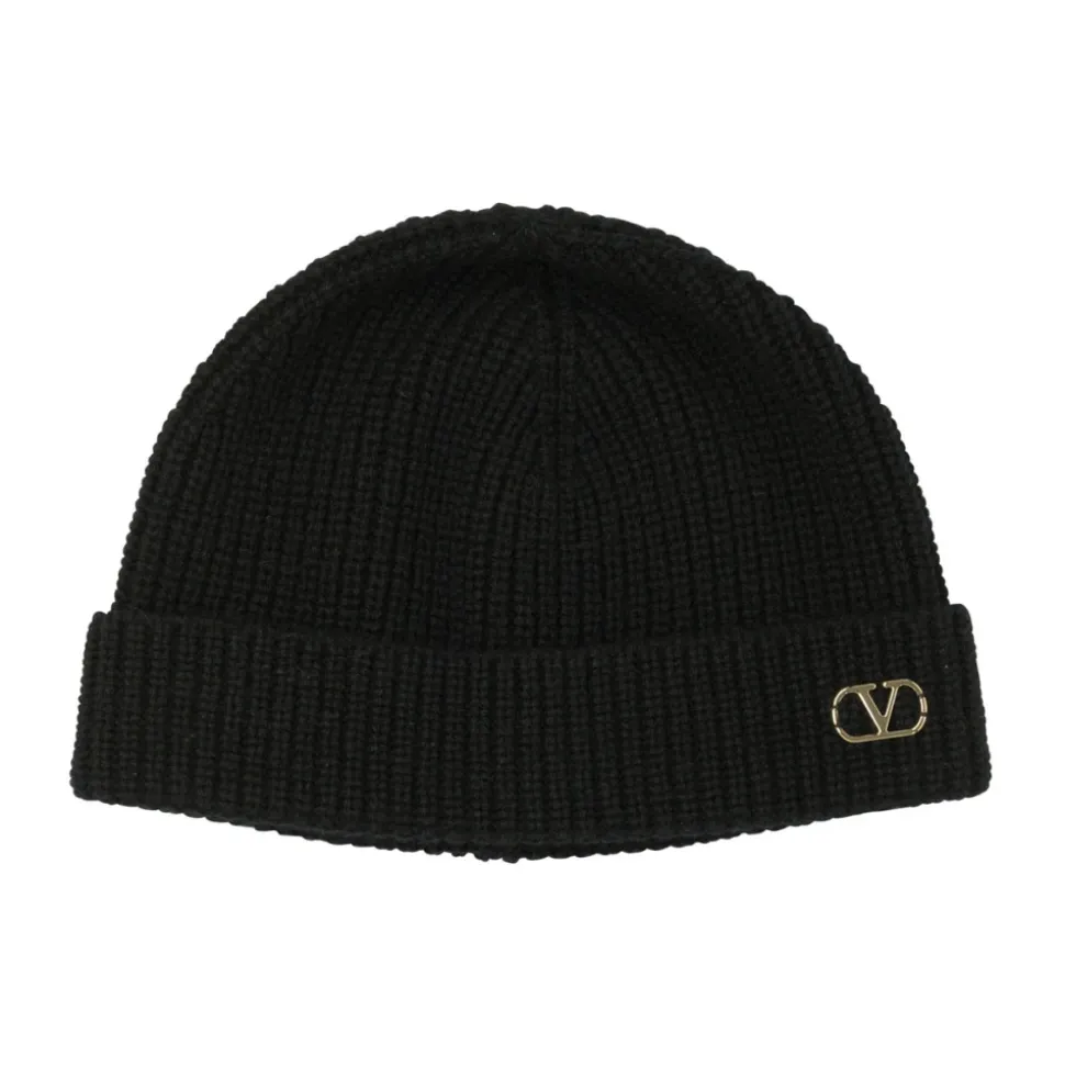 Luksuriøs Cashmere Svart Lue AW25