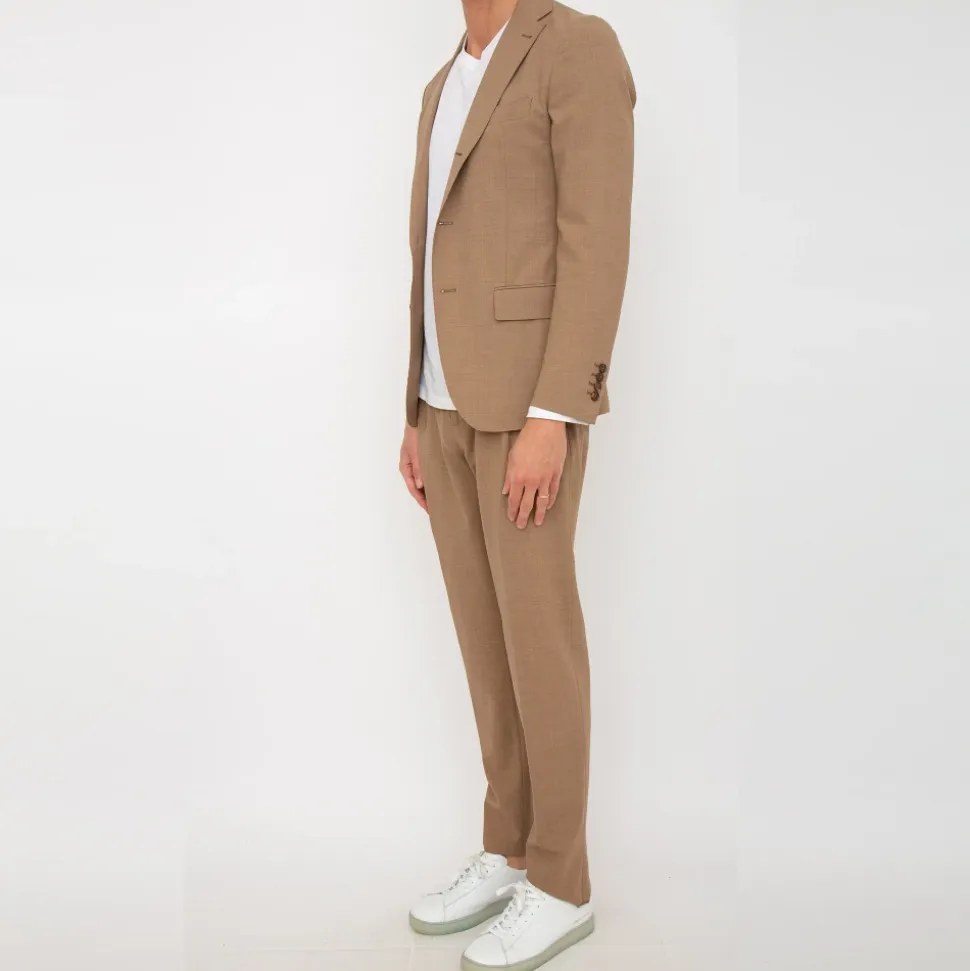 Luksuriøs Ullblanding Enkeltspent Dress