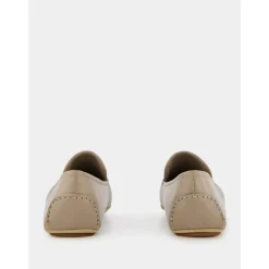 Luksus Beige Skinn Loafers