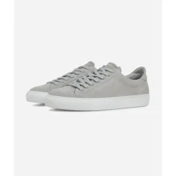 Lysegrå Semsket Sneakers