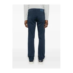Marineblå Klassisk Knapp Jeans