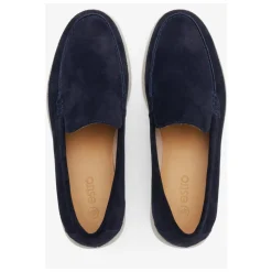 Marineblå Velour Loafers