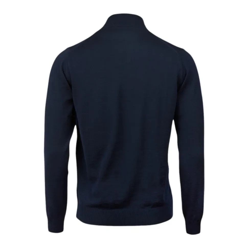 Merino Wool Zip Cardigan