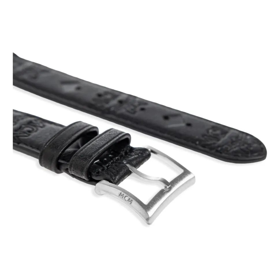 38-41mm Apple Watch-reim i preget monogramlær