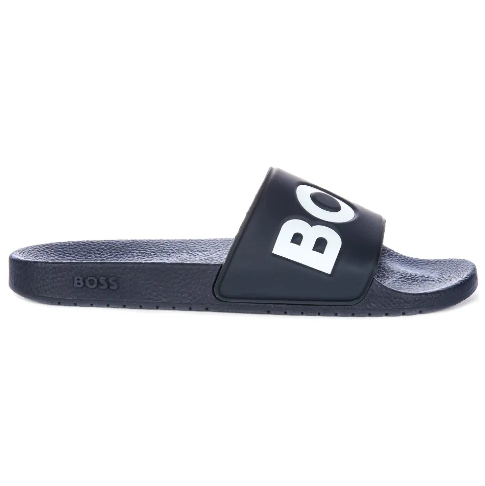 Mørkeblå Slide Sandaler for Menn