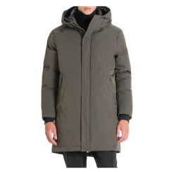 Mørk Grønn Frakk Regular Fit
