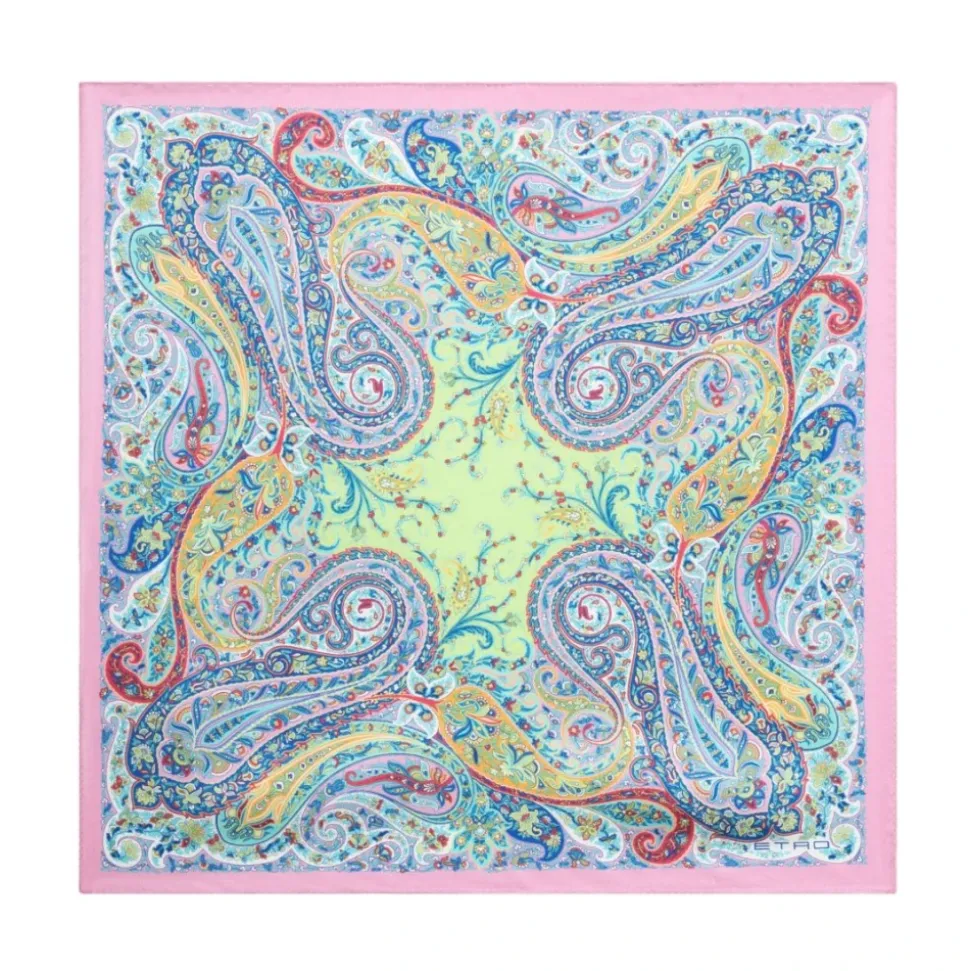 Multifarget Paisley Print Silke Clutch
