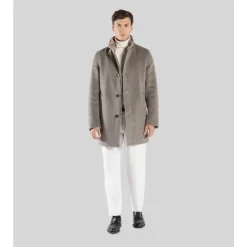 Myk dobbel ullfrakk