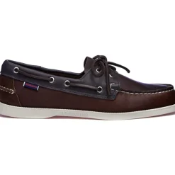Nautiske Loafers Cognac Blå Navy