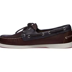 Nautiske Loafers Cognac Blå Navy