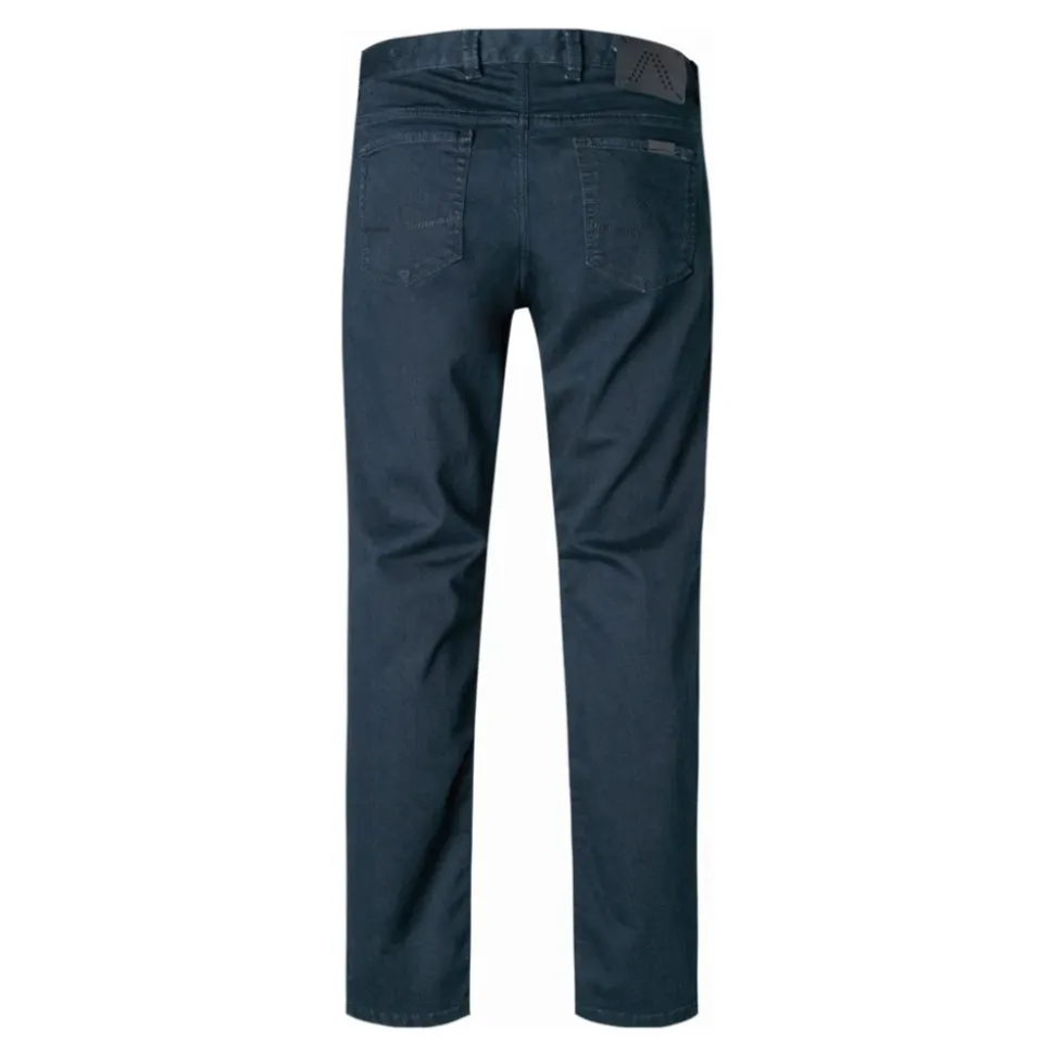 895 Navy Alberto Alberto Pipe-Ds Dual Fx Denim Bukser