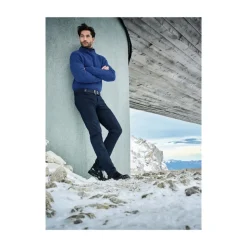 895 Navy Alberto Alberto Pipe-Ds Dual Fx Denim Bukser