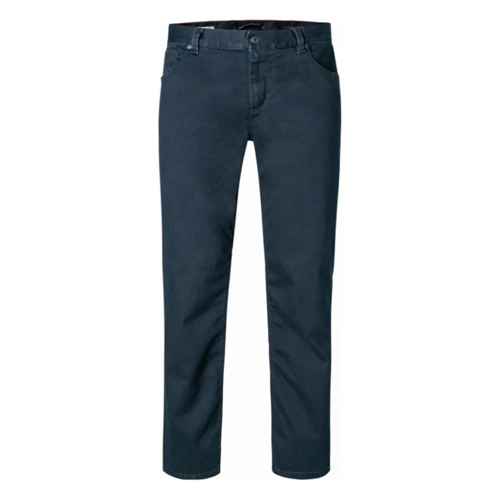 895 Navy Alberto Alberto Pipe-Ds Dual Fx Denim Bukser