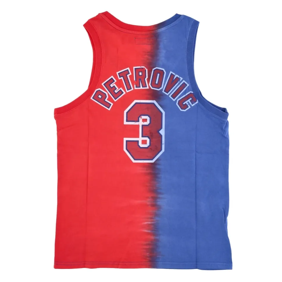 NBA Tie Dye Tank Petrovic No 3