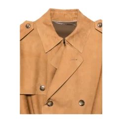Nuvola Lammeskinn Semsket Trenchcoat