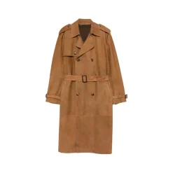 Nuvola Lammeskinn Semsket Trenchcoat