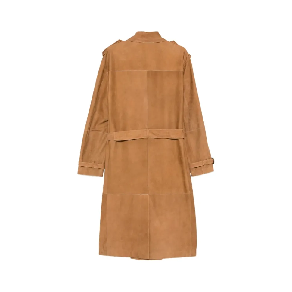 Nuvola Lammeskinn Semsket Trenchcoat