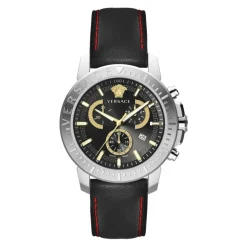 NY CHRONO Lær Chronograph Klokke