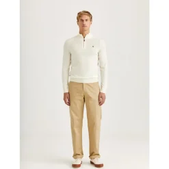 Off-White Morris Merino John Zip Genser