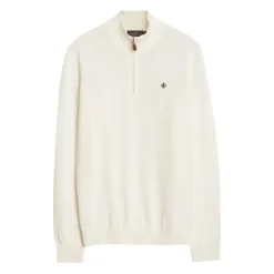 Off-White Morris Merino John Zip Genser