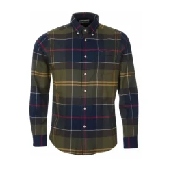 Oliven Rutete Casual Skjorte