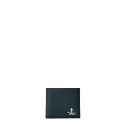 Orb Motif Leather Wallet