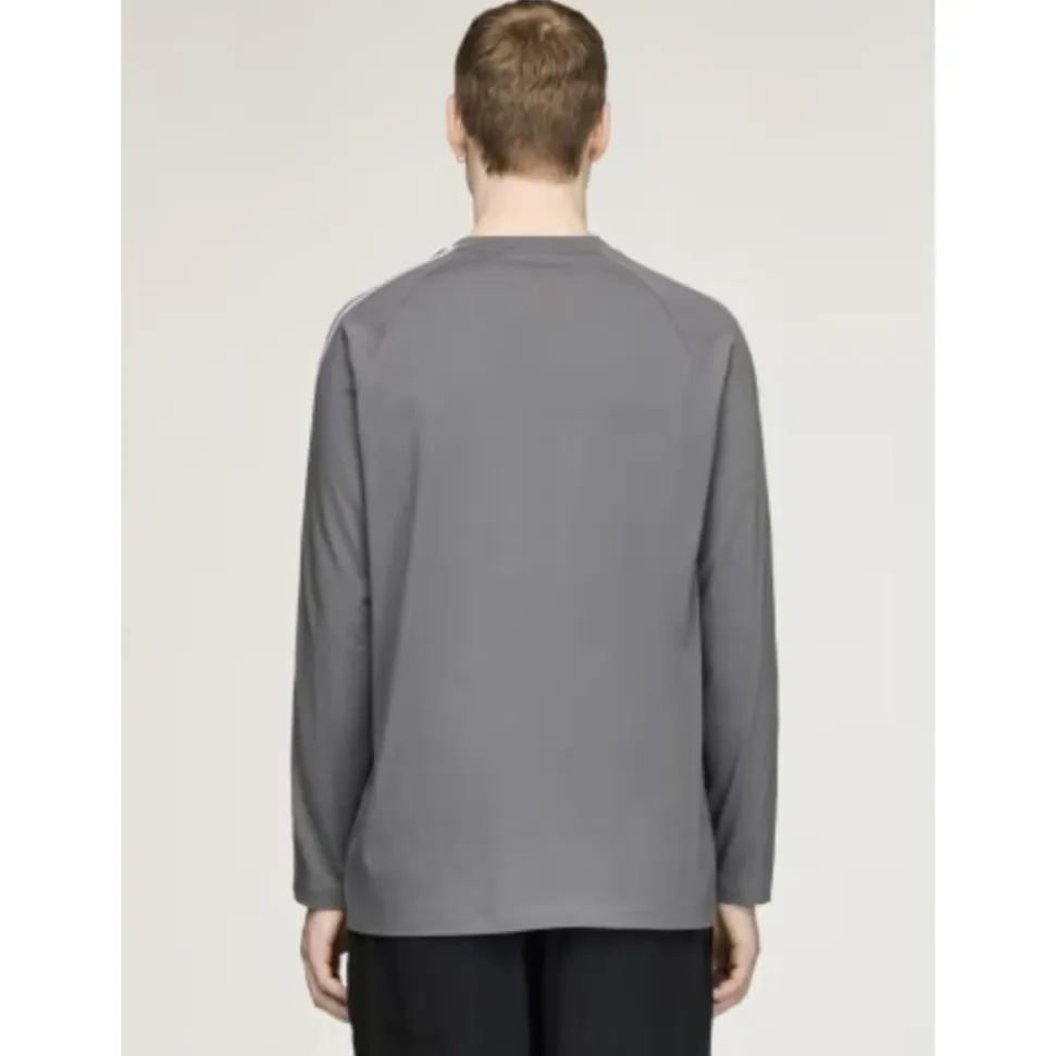 Oversized Gradient Stripes Langermet T-skjorte