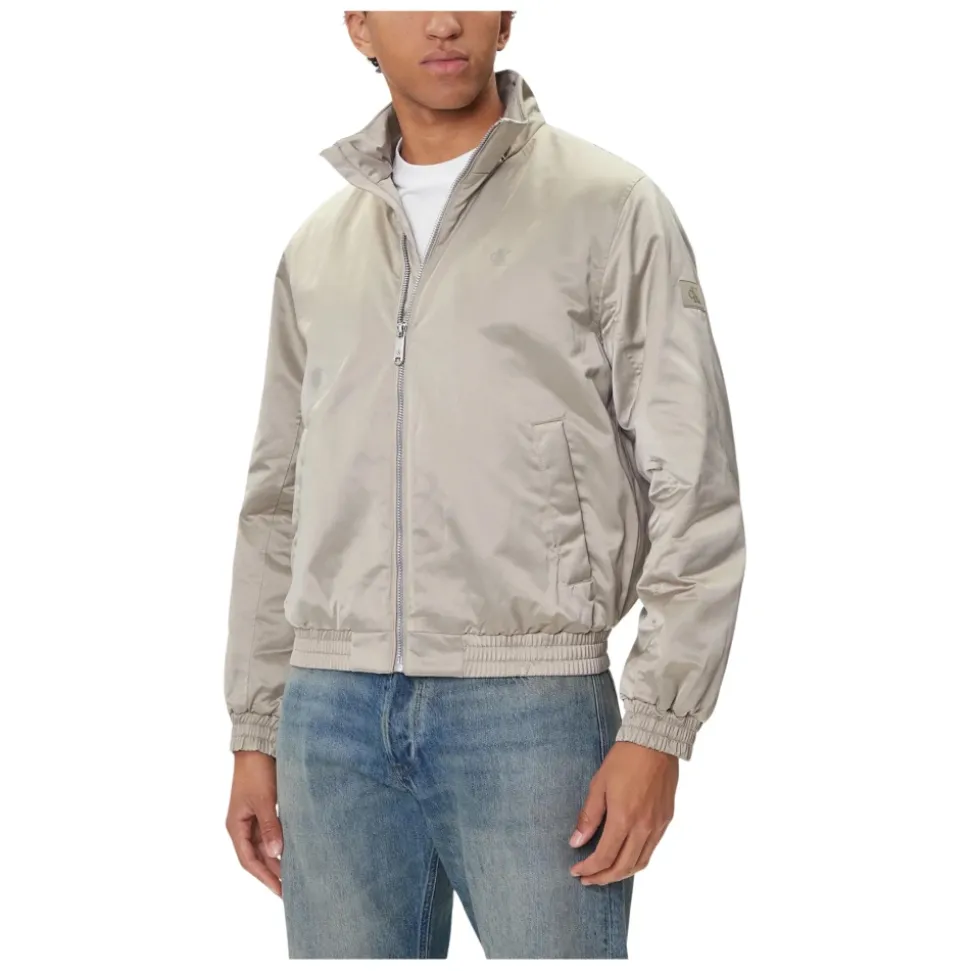 Padded Zip Mock Neck Jacket