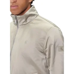 Padded Zip Mock Neck Jacket