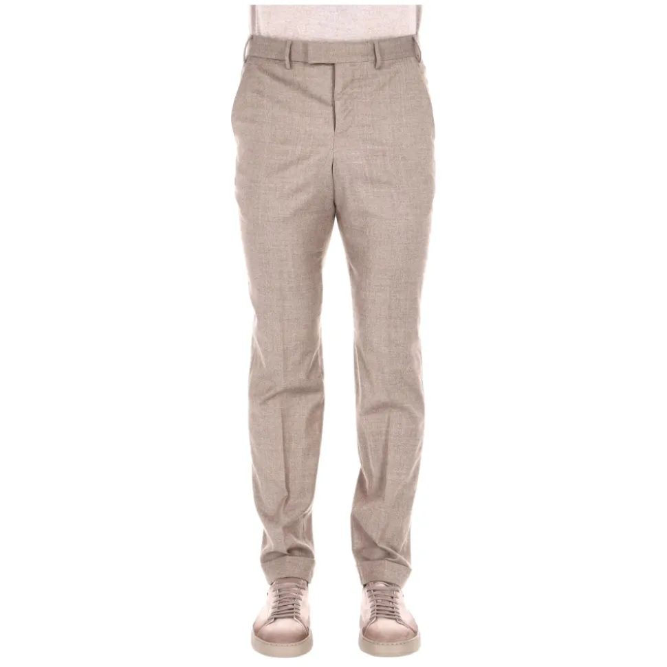 Pantalone i flanell av Super 110's ull Comfort Master fit