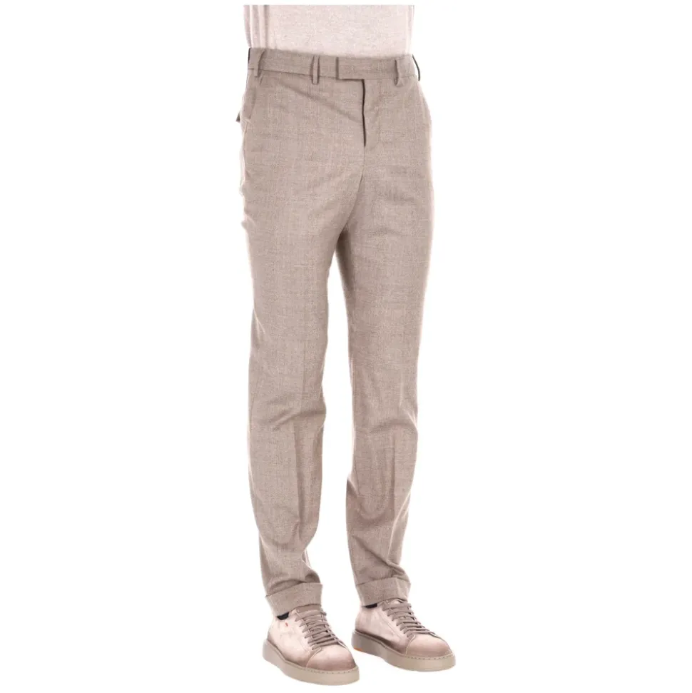 Pantalone i flanell av Super 110's ull Comfort Master fit