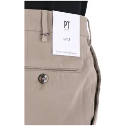 Pantalone in cotone microarmaturato Slim fit