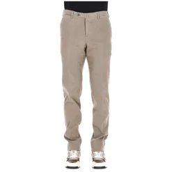 Pantalone in cotone microarmaturato Slim fit