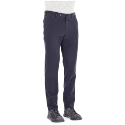 Pantalone in cotone micro struttura Slim fit