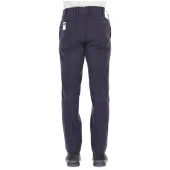 Pantalone in cotone micro struttura Slim fit