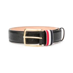 Pebble Grain Striped Loop 35mm Belte