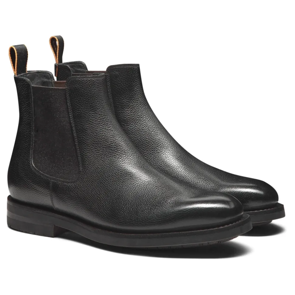 Polished Leather Chelsea Boot